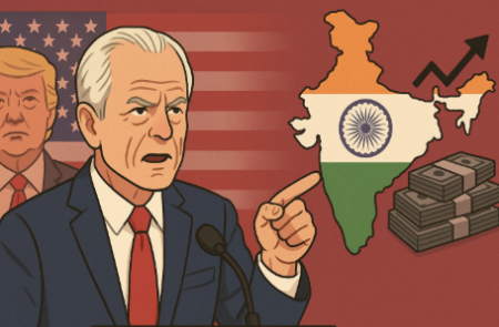 트럼프 측근 나바로 “인도, 러시아의 전쟁 자금세탁소 역할”..고관세 정당성 주장