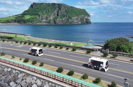 롯데이노베이트, 제주도서 운전석 없는 자율주행 서비스 개시