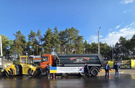 SG '에코스틸 아스콘' 현지 품질평가 통과…우크라이나 도로 850m 시범포설